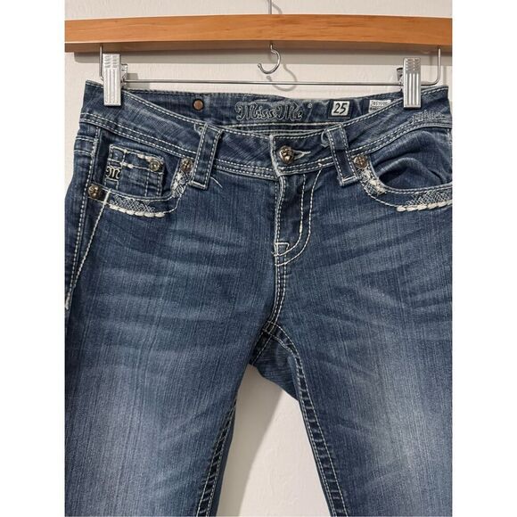 Miss Me Je5759el easy boot Embellished blue Jean 25 - Picture 5 of 9